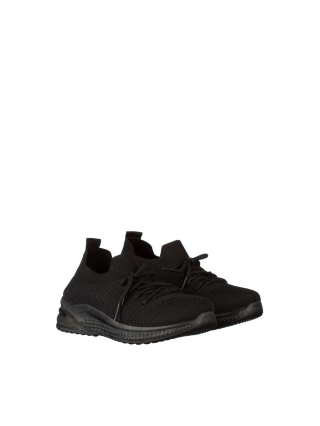 Обувки за деца, Детски спортни обувки черни от текстилен материал  Fantase - Kalapod.bg